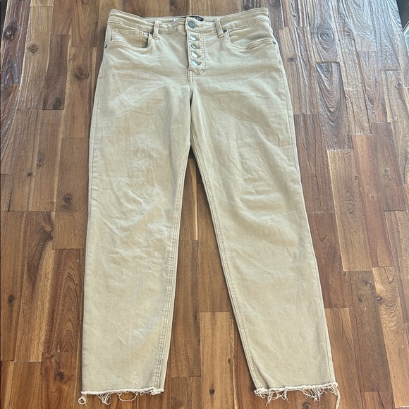 KUT Denim - Kut from the Kloth Beige Frayed Hem Jeans